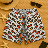 Men’s White Ankara Swim Trunks | African Print Swimwear – UYO