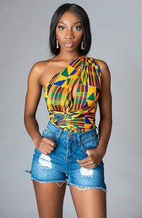 Laviye african print bodysuit