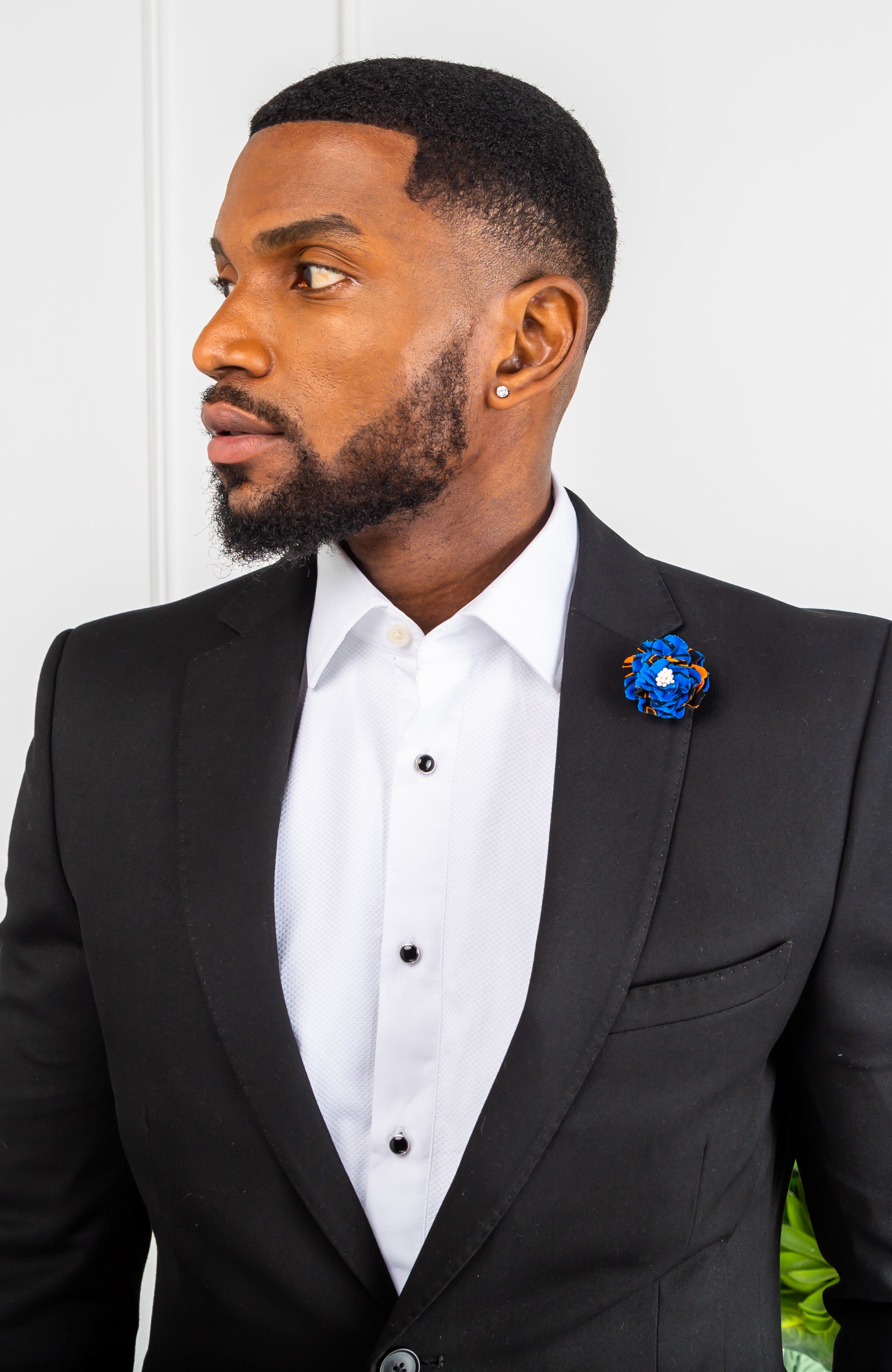 Ankara Necktie and Bow Tie Set - African Men's Wear Tie Set 5 Pieces - ELIJAH