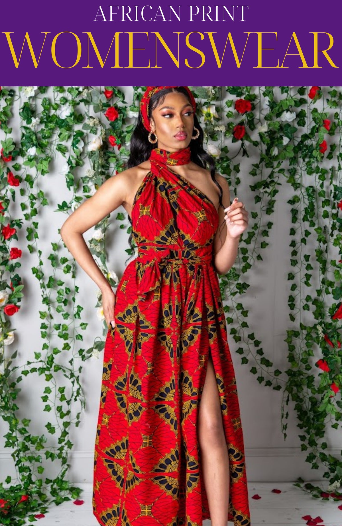 L'AVIYE African print Dress, African dress, Ankara dress, Maxi dress