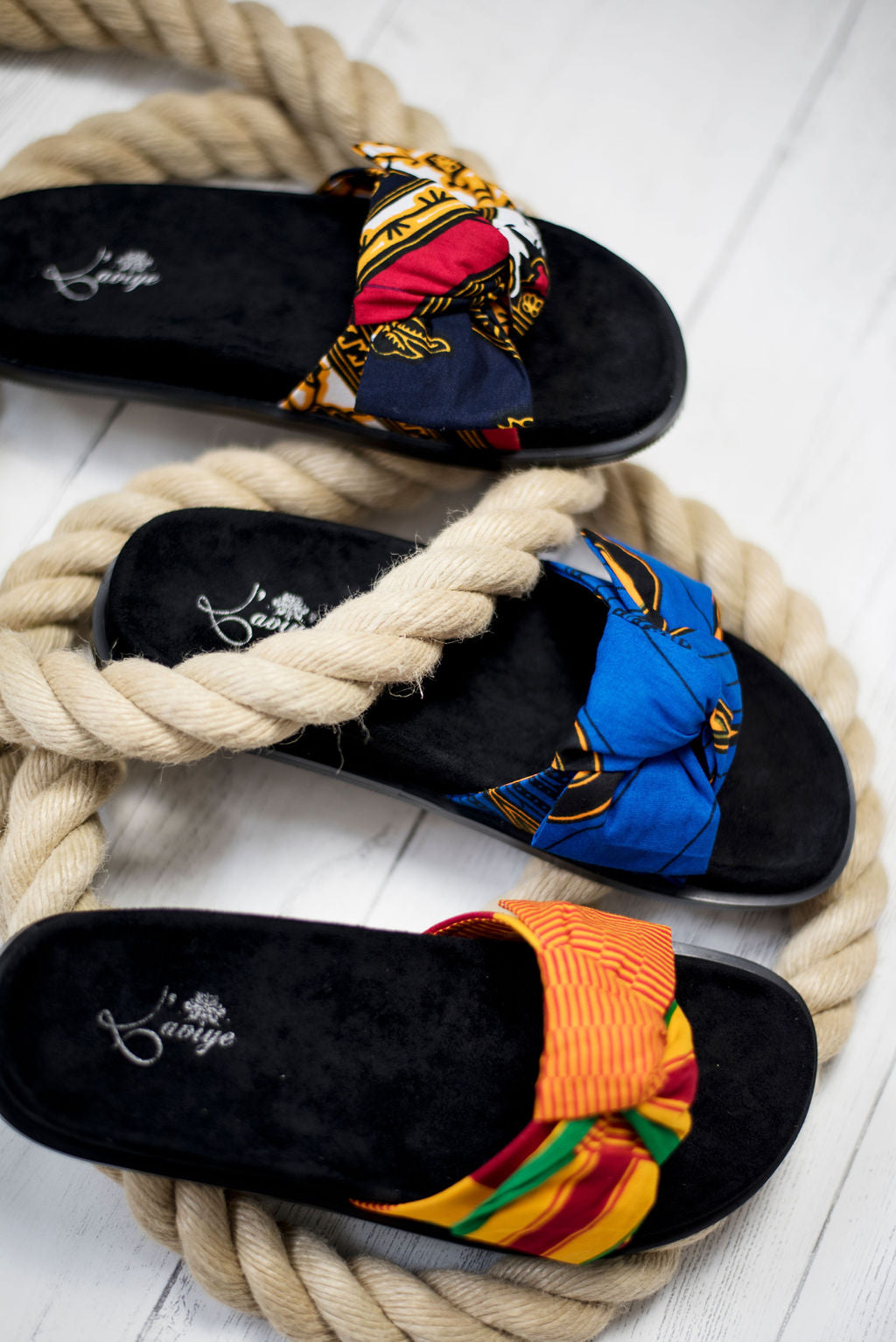 African Print Slippers and Sandals