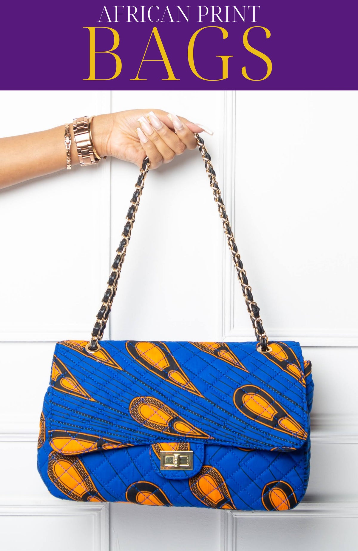 African Print Handbag