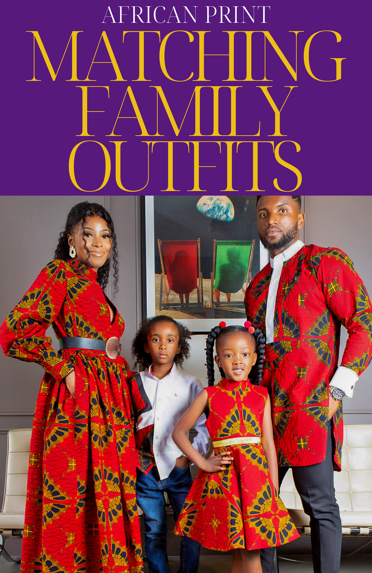 African Print Outfits For The Family