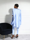 Sky Blue Women's Agbada Set – Elegant Traditional African Attire