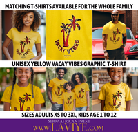 Boy's Mustard Vaycay Vibes African Print Kids T-Shirt Unisex | CALABAR