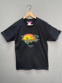 Boys Black African Safari Graphic Unisex T-shirt for Kids | ACCRA
