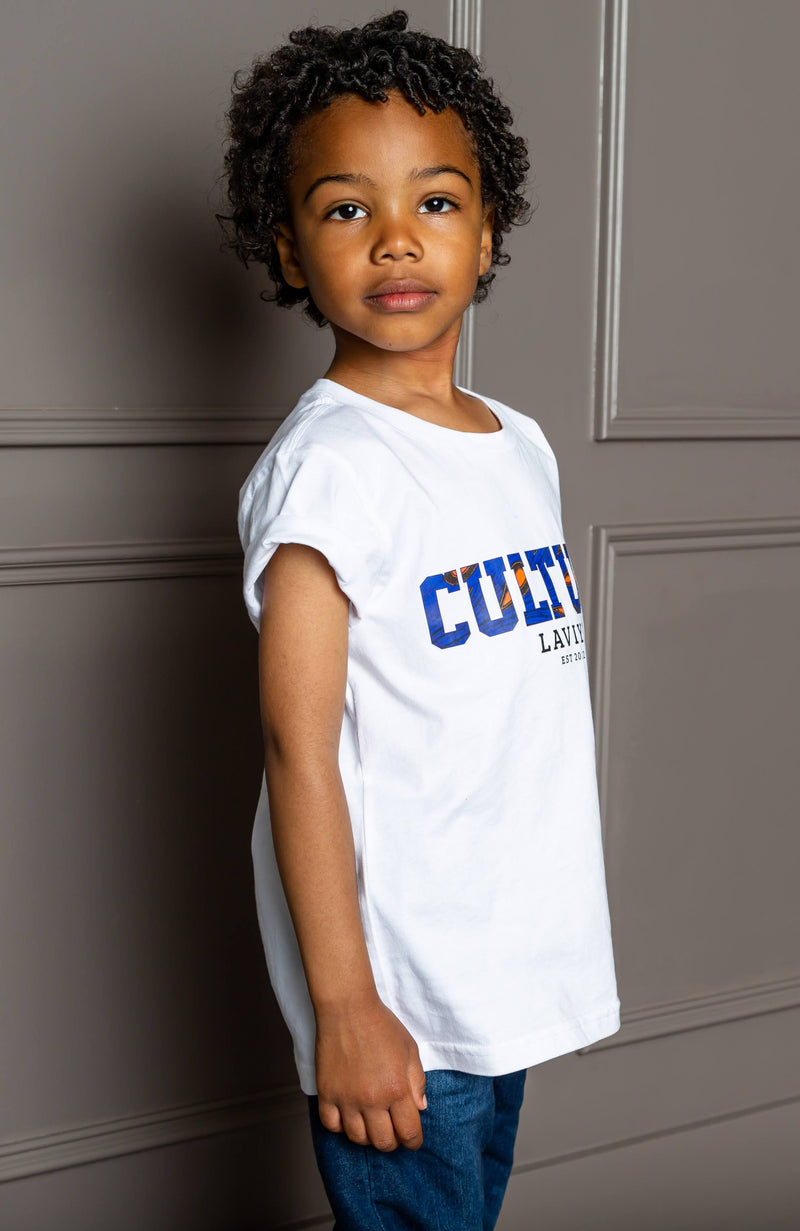 Pickering hjul Kontrovers Little Boy's Unisex African Print Culture Slogan T-shirt | ENUGU – LAVIYE