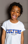 Little Boy's Unisex African Print Culture Slogan T-shirt | ENUGU