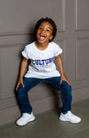 Little Boy's Unisex African Print Culture Slogan T-shirt | ENUGU