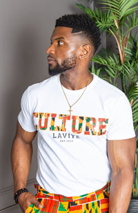 Men's African Print Culture Slogan T-shirt Unisex | KUMASI