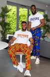 Men's African Print Culture Slogan T-shirt Unisex | KUMASI