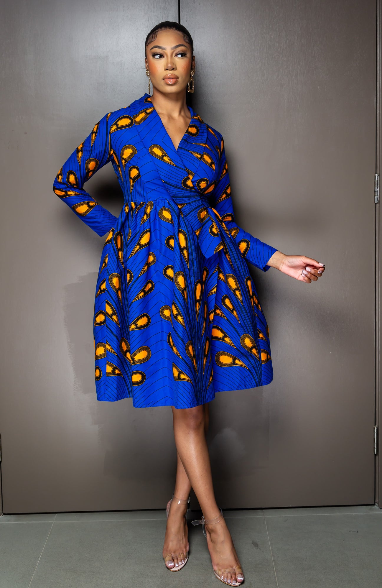 Women's Wrap Dress/ Ankara Wrap Dress/ African Print Maxi Dress/ offers African Clothing/ Dresses