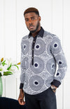 African Shirts for Men | Mens African Shirt - Mens Long-sleeve Polo - Alexander