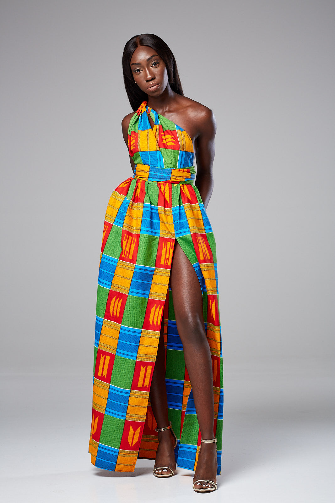 Laviye african print maxi dresses