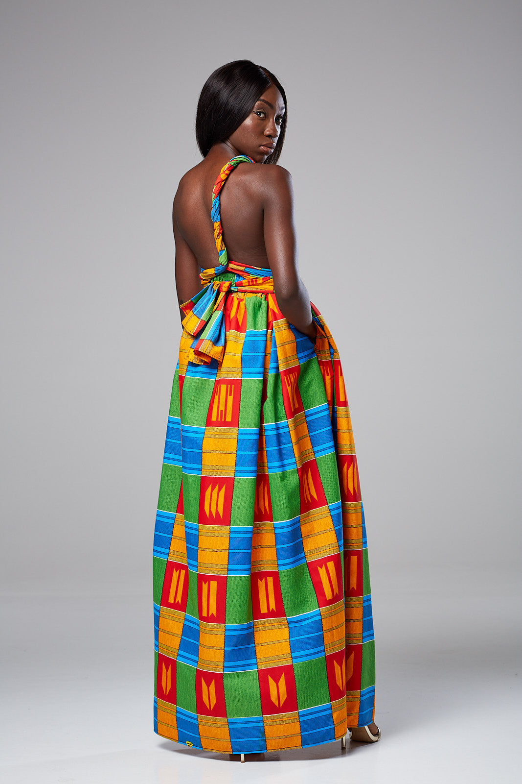 Laviye african print maxi dresses