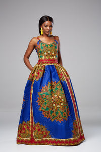 african inspired maxi dress