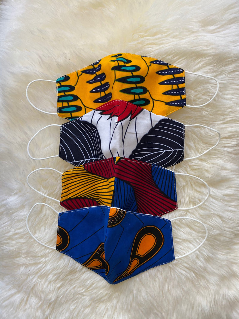 Ankara African Print Face Mask With Filter Pocket | LYDIA