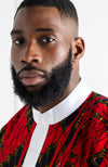 African Print Etibo Style Shirt | Long Sleeved Men's Ankara Shirt - CHARLES