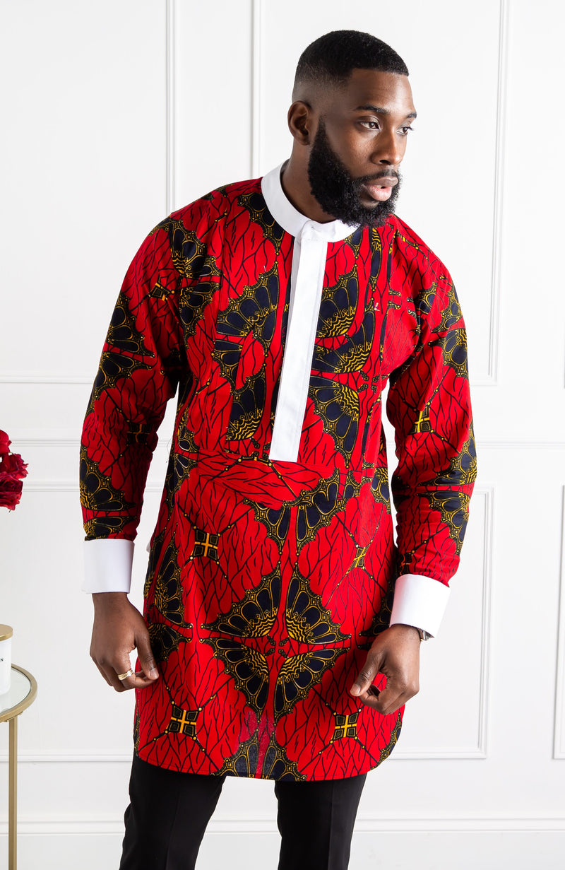 african print dress shirt mens African Clothing for Men - Yvonne Exclusive