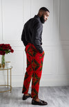 African Print Pants For Men - Tailored Fit African Print Trousers for Guys - CHARLES