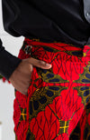 African Print Pants For Men - Tailored Fit African Print Trousers for Guys - CHARLES