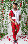African Print Pants For Men - Tailored Fit African Print Trousers for Guys - CHARLES