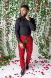African Print Pants For Men - Tailored Fit African Print Trousers for Guys - CHARLES