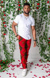 African Print Pants For Men - Tailored Fit African Print Trousers for Guys - CHARLES