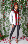 African Shirts For Women | Unisex Button Down Stripe Front Shirt - CORDELIA