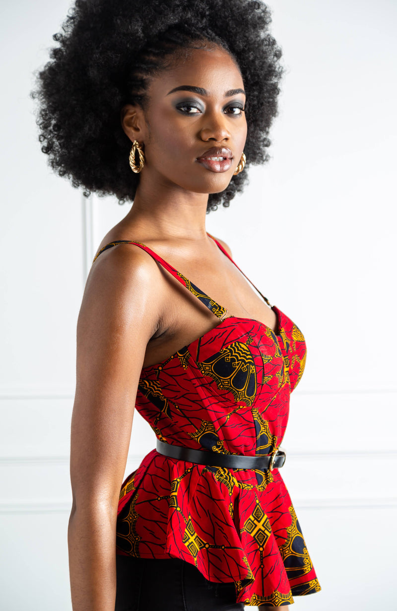 Ankara corset top with skirt [Video]  African fashion, African attire,  African fashion ankara