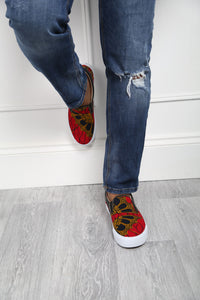 Ankara Slip-on Sneakers African Print Casual Shoes - CALABAR