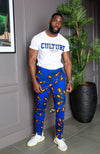 Men's Tailored Fit Ankara Trousers | African Print Pants for Guys - ELIJAH