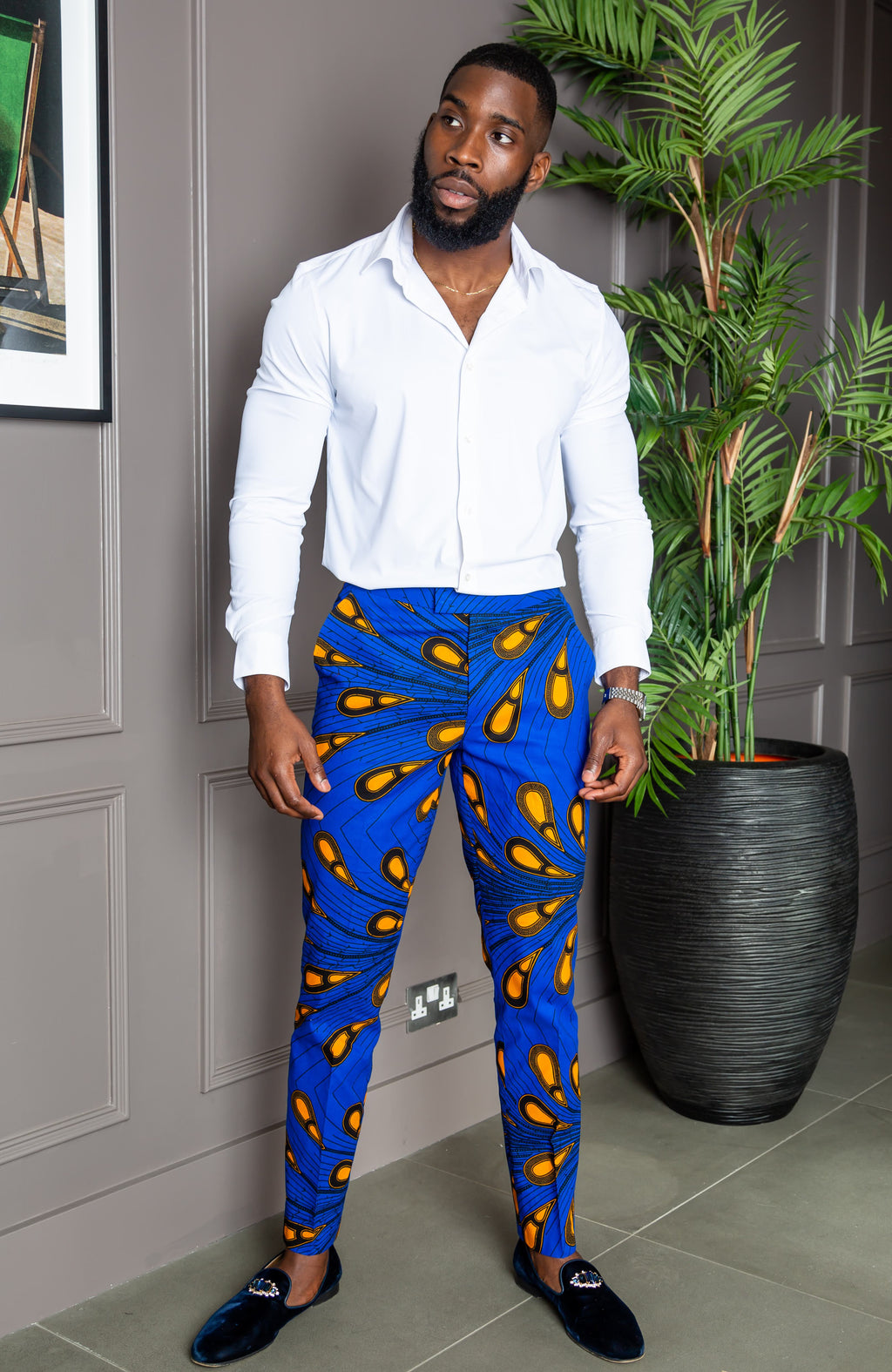 Puleng African Print Harem Trousers - African Clothing Store | JT Aphrique