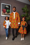 Long Length Etibo Shirt | African Print Etibo Shirt - KENDRICK