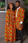 Long Length Etibo Shirt | African Print Etibo Shirt - KENDRICK