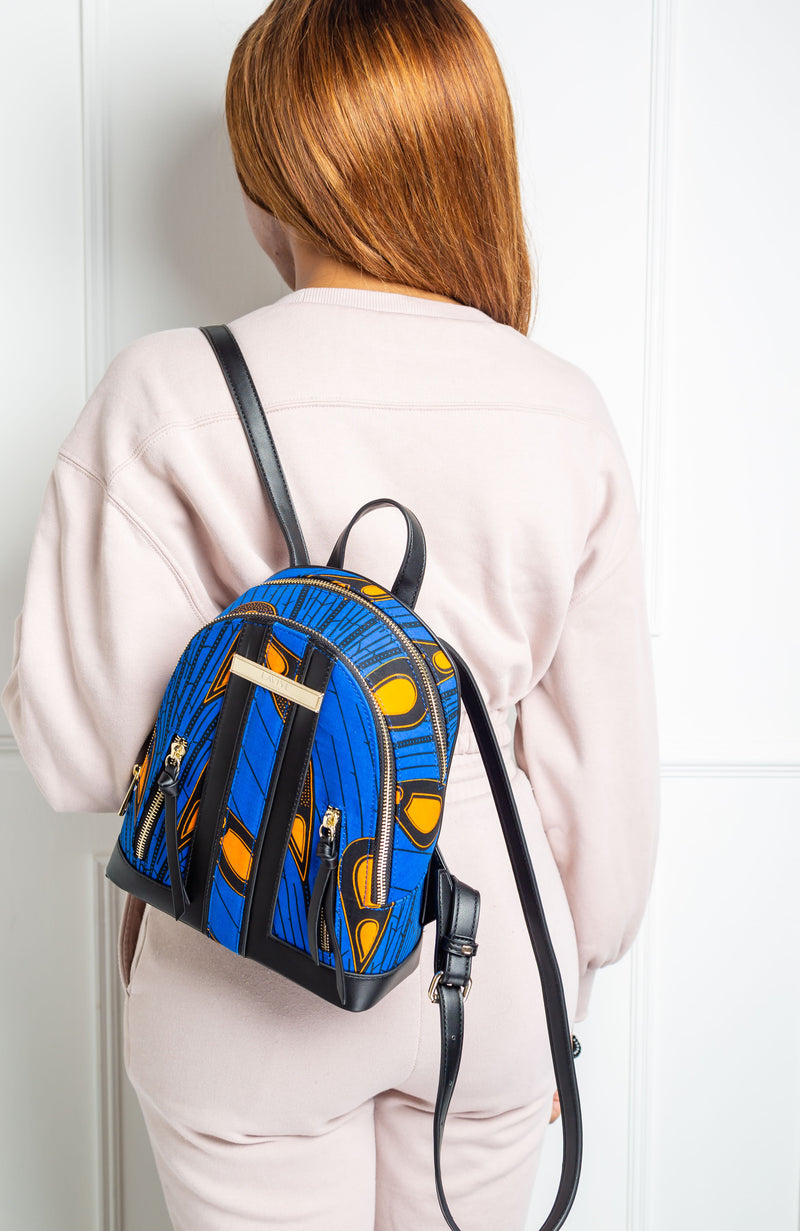 African Print Backpack