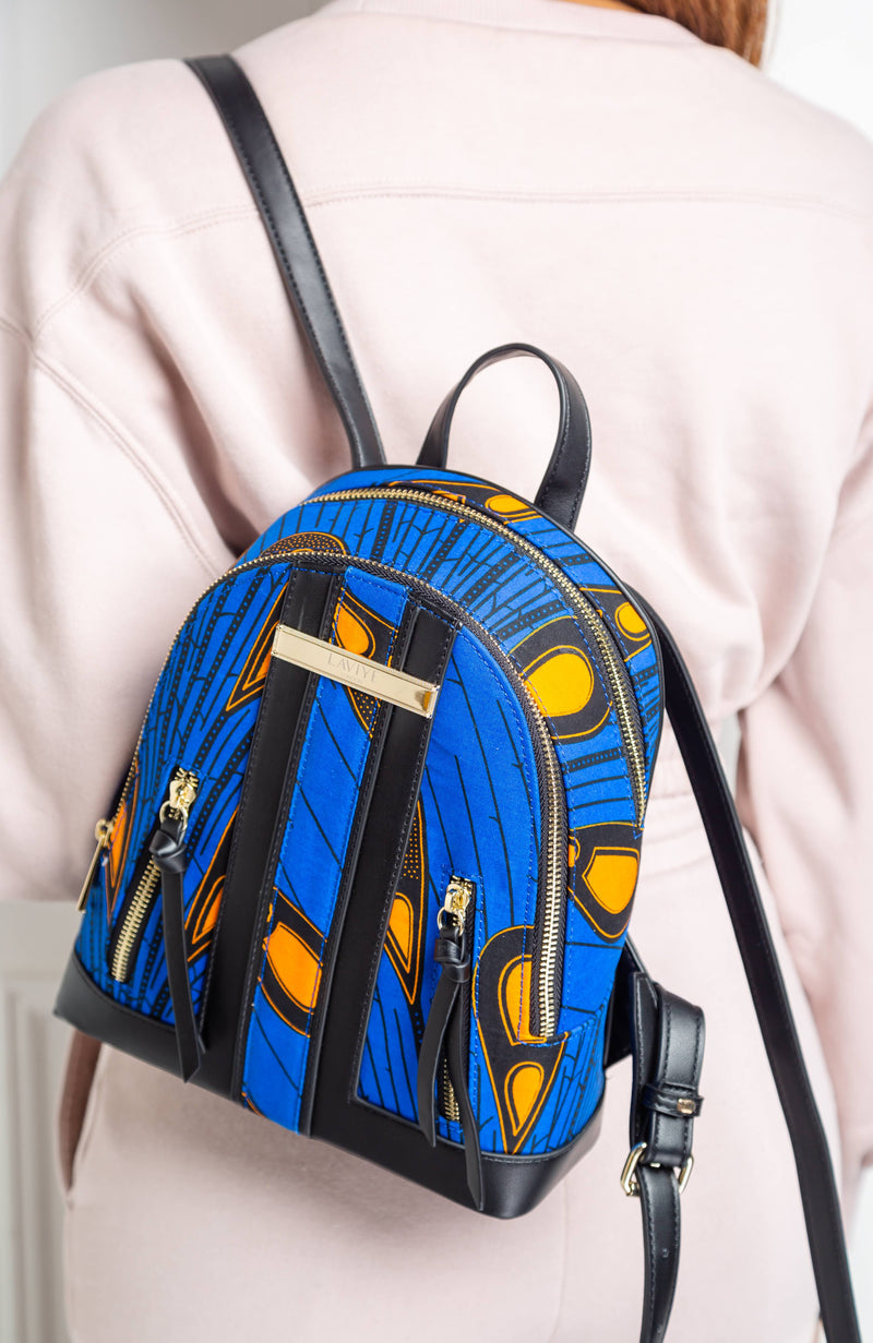 African Print Backpack