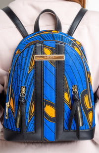 African Print Backpack