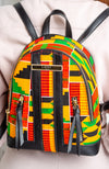 African Print Woman Backpack