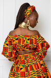 Traditional Kente African Print Headwrap - KENYA