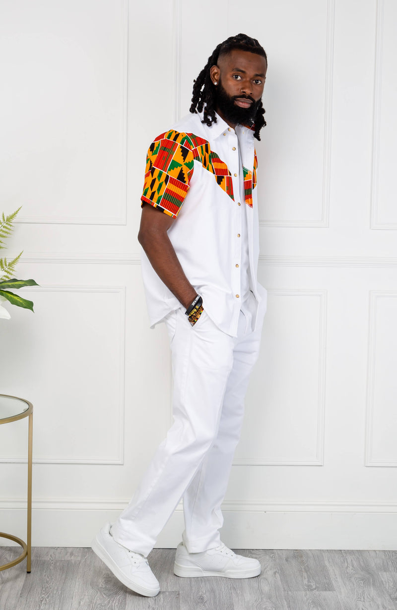 Ankara Styles Latest Senator Styles For Men White Ankara Styles