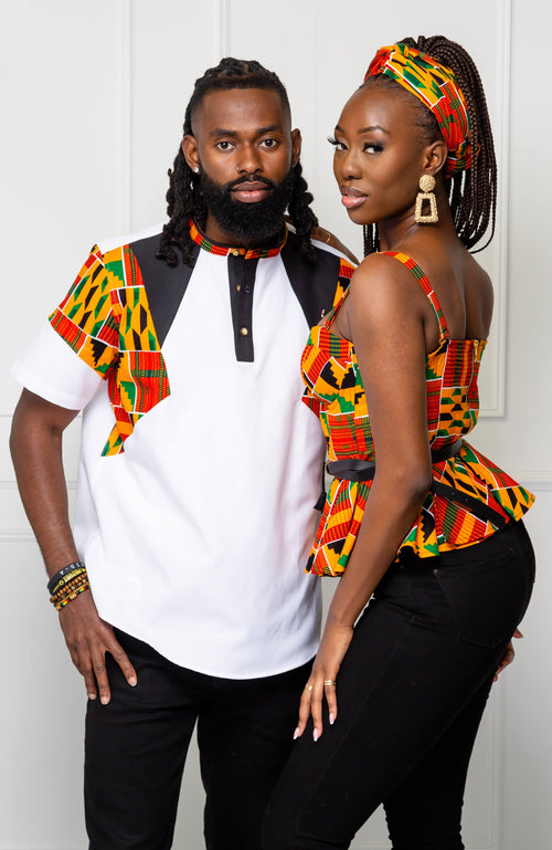 150 Couples Traditional African Print Matching Outfits ideas