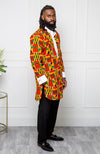 Long Length Etibo Shirt | African Print Etibo Shirt - KENDRICK