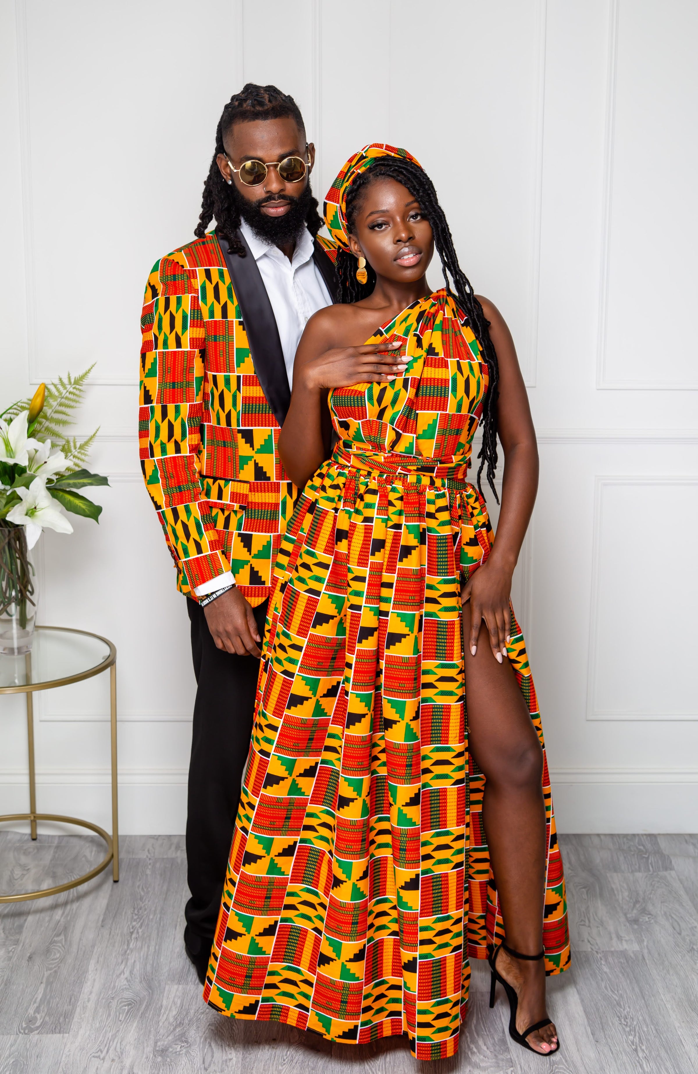 kente dresses with lace Kente Church Dress For Women D&D Clothing