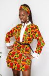 African Dress Shirt for Womens | Unisex Etibo Long Sleeved Shirt - KENYA