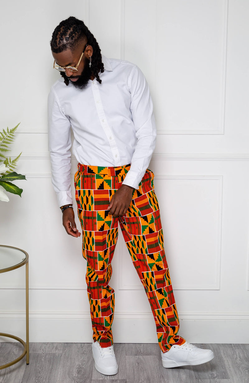 The Dami African print Ankara High waist Trouser Pants – Afrothrone