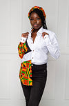 Unisex African Shirt | Oversized Fit White Button Down Shirt - KENYA