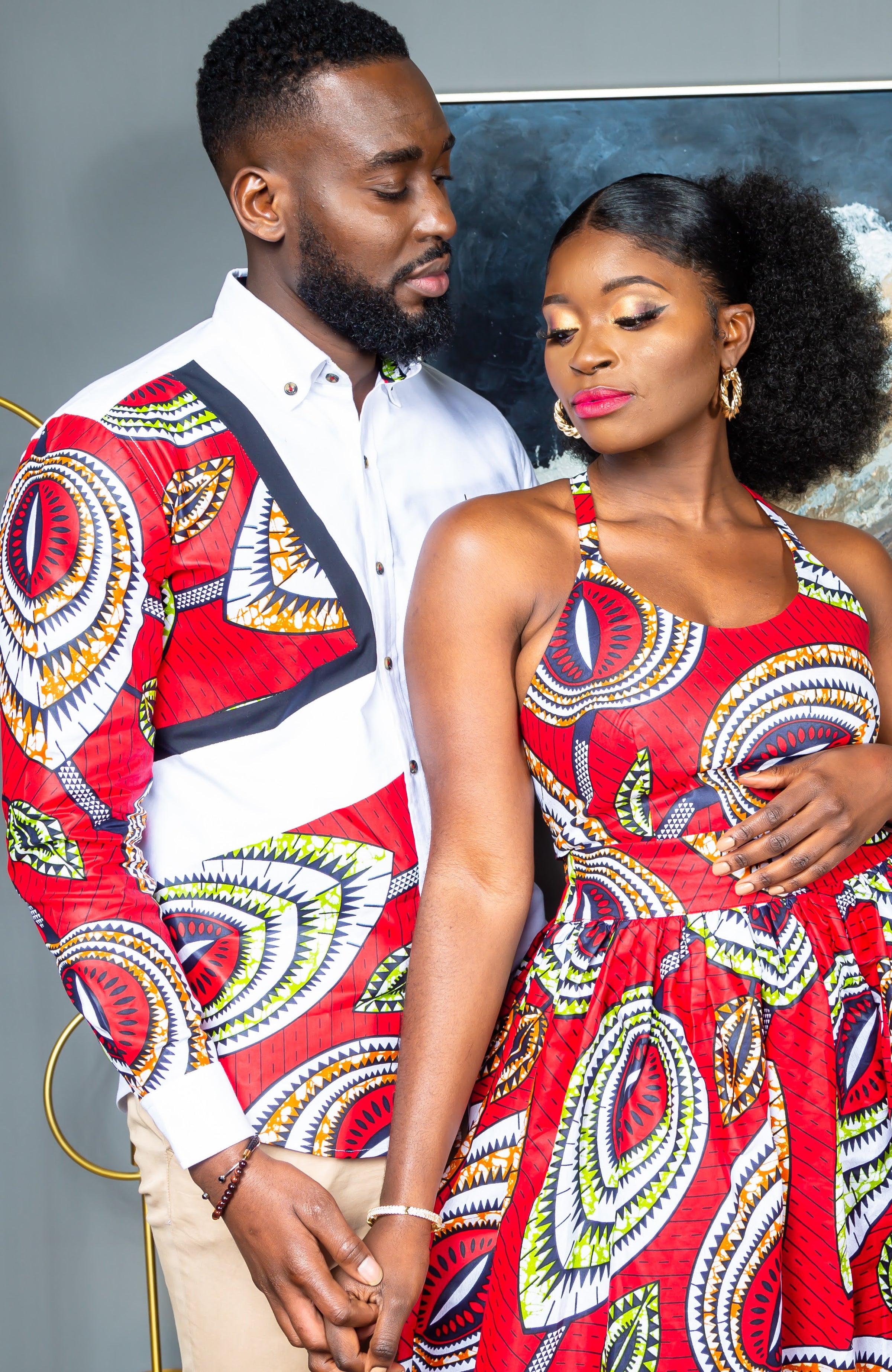 African Wax Print Crossback Sleeveless Maxi Dress - AMIRA