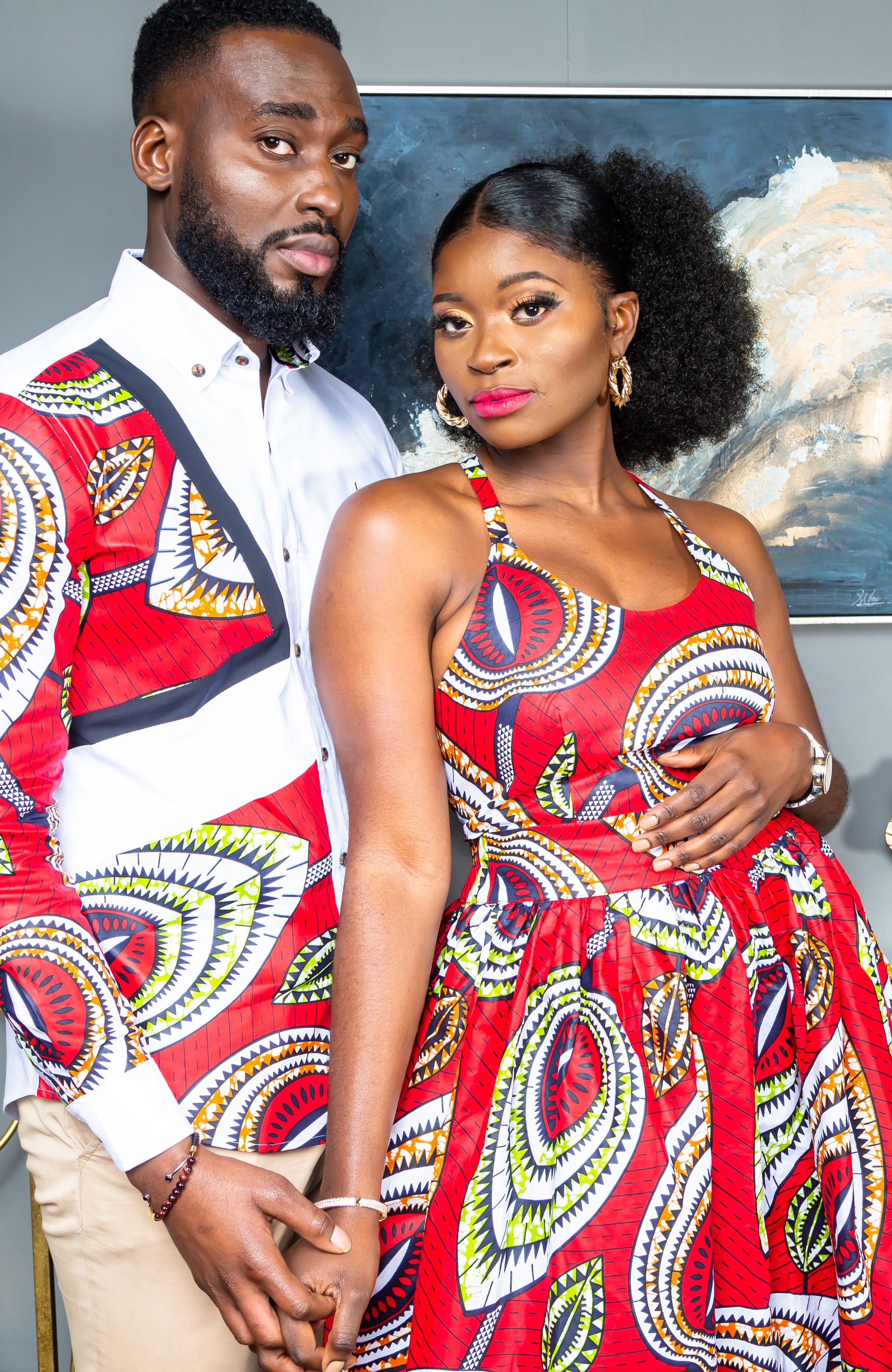 African Wax Print Crossback Sleeveless Maxi Dress - AMIRA