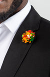 Multi-colored African Wax Necktie and Bowtie - KENDRICK